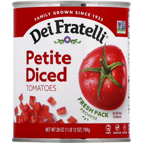 Canned & Jarred Vegetables Dei Fratelli Tomatoes. Petite Diced hero