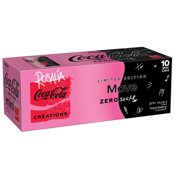 Soft Drinks Coca Cola Zero Sugar Move Mini Soda Pop Soft Drink hero