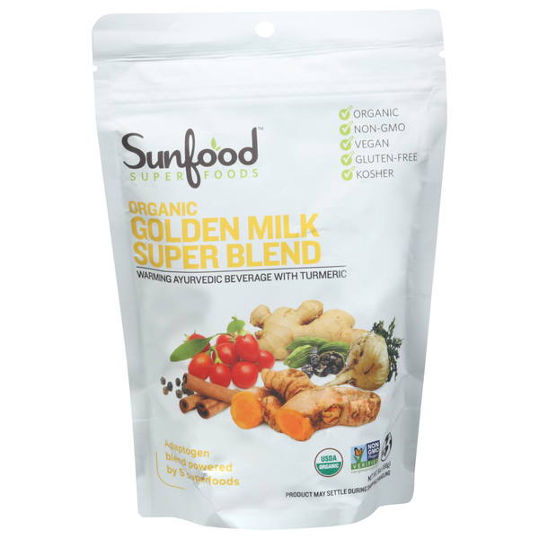 Juice & Nectars Sunfood Superfoods Golden Milk Super Blend, Organic hero