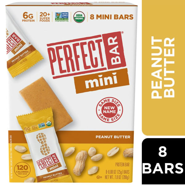 Prepared Meals Perfect Snacks Mini Peanut Butter Protein Bar, Gluten-Free hero