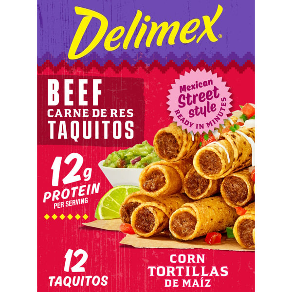 Frozen Foods Delimex Beef Corn Taquitos Frozen Food Snacks hero