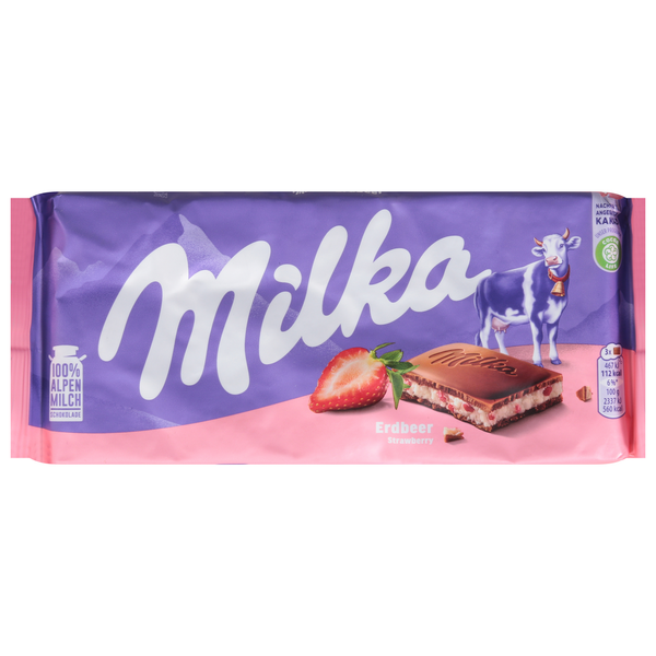 Candy & Chocolate Milka Chocolate, Strawberry hero