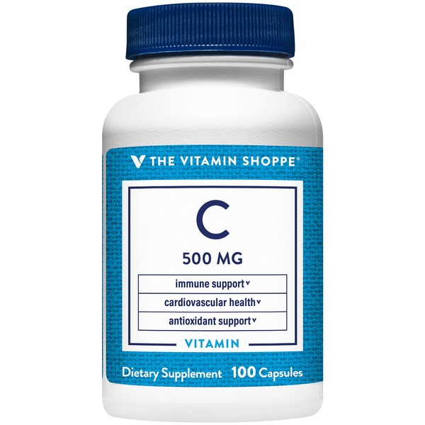 Vitamin C The Vitamin Shoppe Vitamin C - 500 MG (100 Capsules) hero