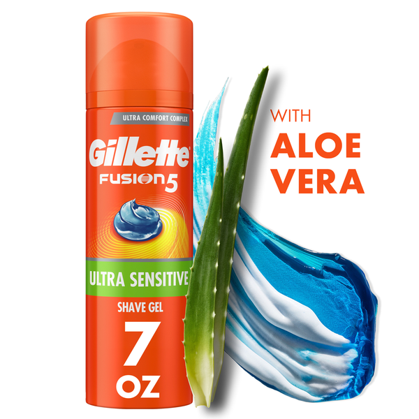 Shave Needs Gillette Fusion Ultra Sensitive Shave Gel for Men with Aloe Vera hero