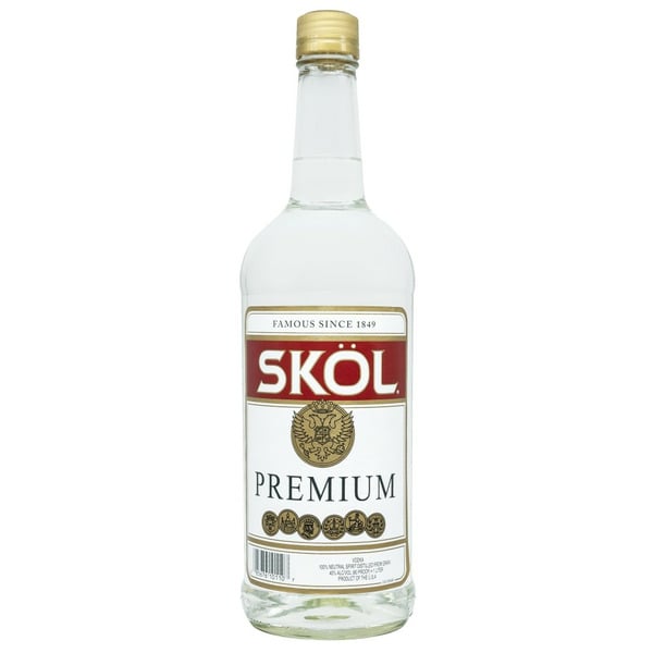 Vodka Skol Vodka, 40.000% Alcohol hero