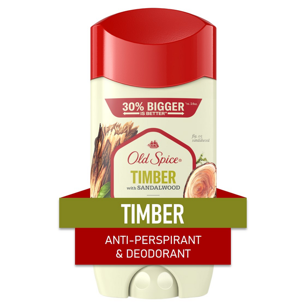 Deodorants Old Spice Men's Antiperspirant & Deodorant Timber with Sandalwood hero