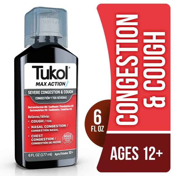 First Aid Tukol  Max Action Severe Adult Cough, Congestion Relief hero