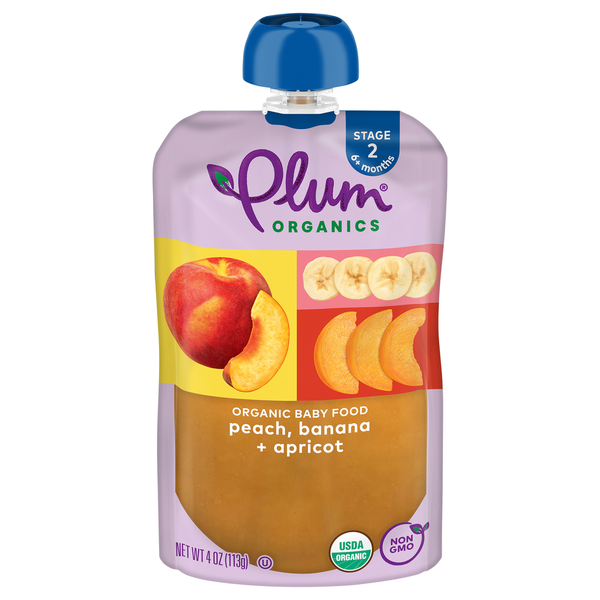 Baby Food & Formula Plum Organics Peach, Banana & Apricot Baby Food hero