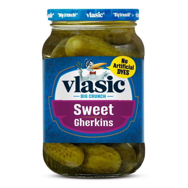 Pickled Goods & Olives Vlasic Sweet Gherkins Pickles hero