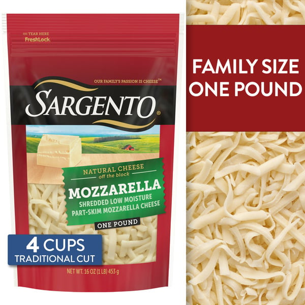 Cheese Sargento Shredded Mozzarella Natural Cheese, Traditional Cut hero