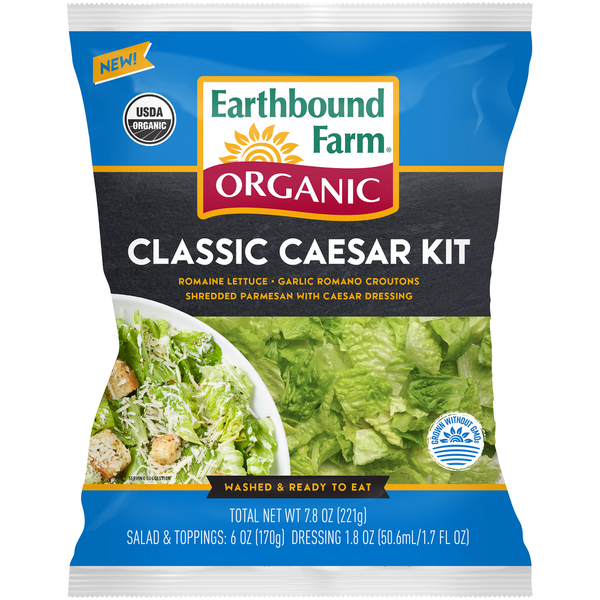 Fresh Vegetables Earthbound Farm Organic Classic Caesar Salad Kit hero