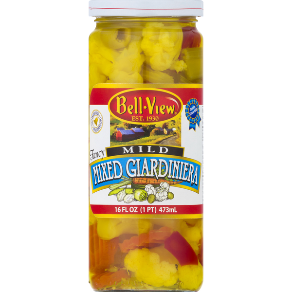 Canned & Jarred Vegetables Bell-View Mixed Giardiniera, Mild hero