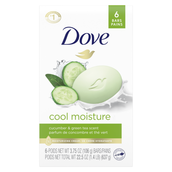 Body Lotions & Soaps Dove Beauty Bar Cucumber And Green Tea hero