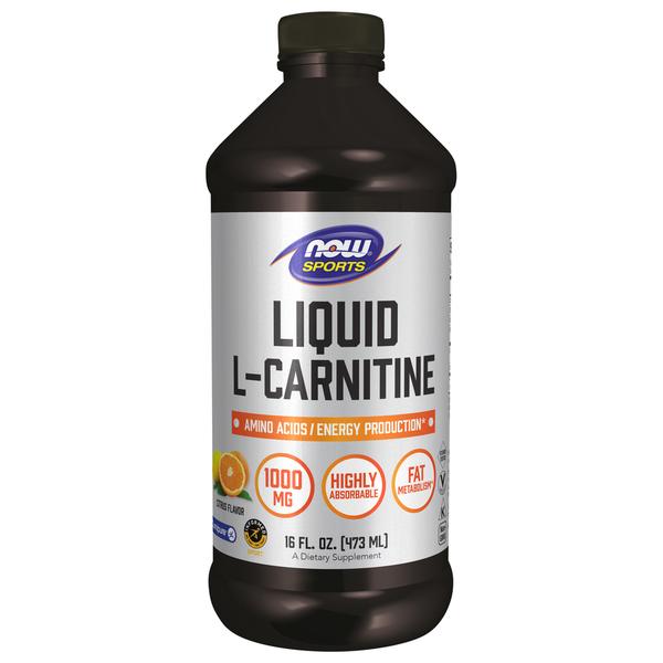 Protein & Meal Replacements NOW L Carnitine Liquid 1000 mg, Citrus hero