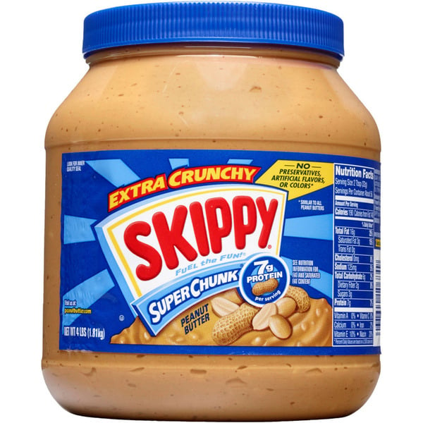 Spreads SKIPPY Super Chunk Peanut Butter hero