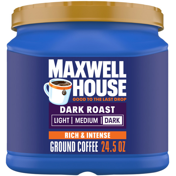 Coffee Maxwell House Dark Roast Dark Ground Coffee hero