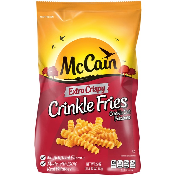 Frozen Appetizers & Sides McCain Crinkle Fries, Extra Crispy hero