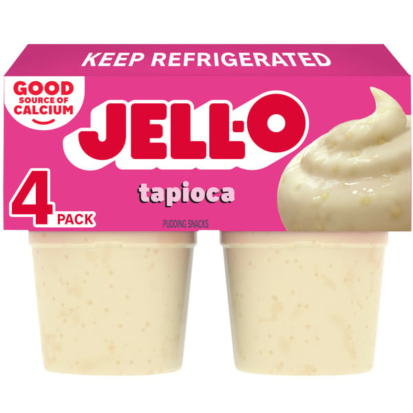 Desserts/Pudding/Gelatin Jell-O Original Tapioca Refrigerated Pudding Cup Snacks hero