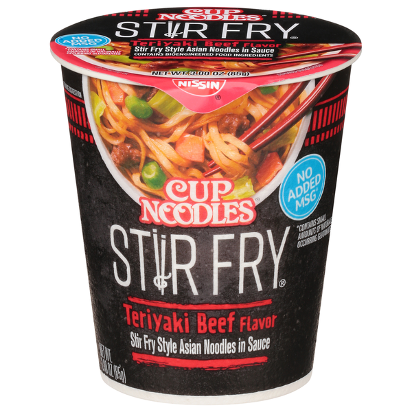 Pantry Nissin Cup Noodles Teriyaki Beef Flavor Stir Fry hero