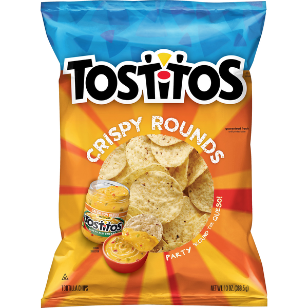 Chips & Pretzels Tostitos Tortilla Chips, Crispy Rounds hero