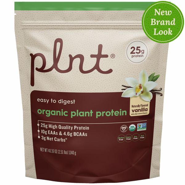 Whey Protein Plnt Plant Protein with Raw Protein Blend - Vanilla hero