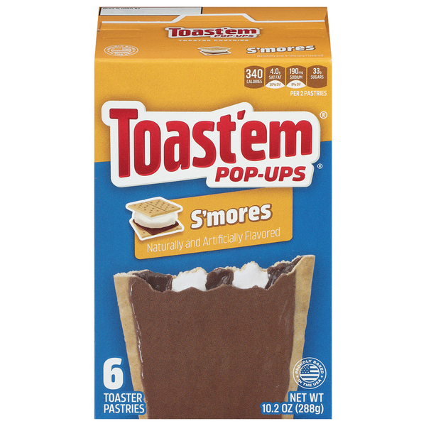 Breakfast Bars & Pastries Toast'em Pop-ups Toaster Pastries, S'mores hero