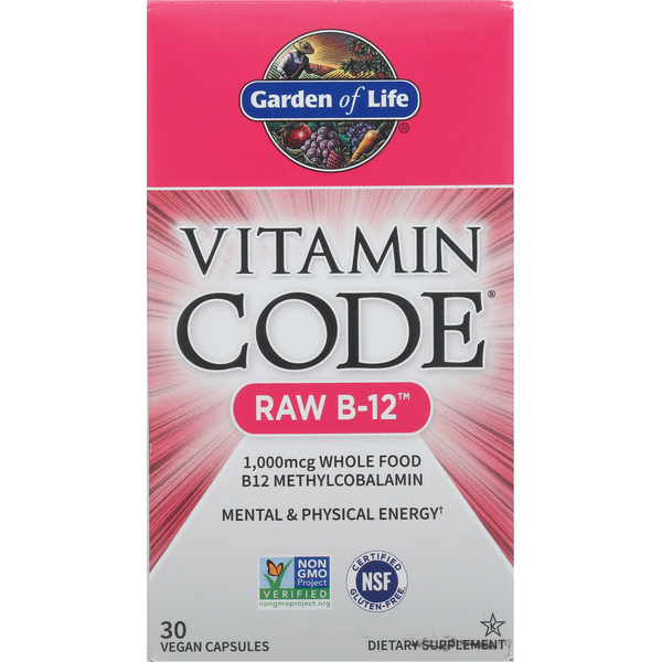 Vitamins & Minerals Garden of Life Raw B12, Vegan Capsules hero