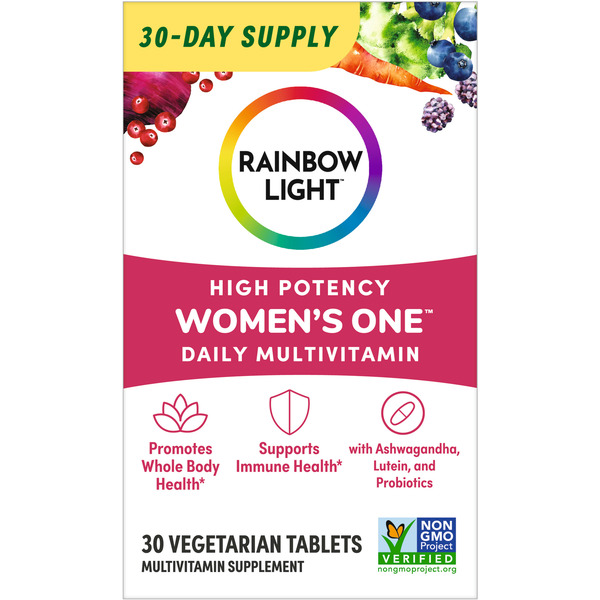 Vitamins & Supplements Rainbow Light Women’s One High-Potency Daily Multivitamin hero