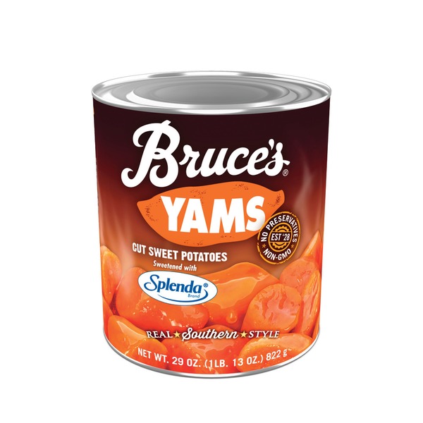 Canned & Jarred Vegetables Bruce's Yams Cut Sweet Potatoes in Splenda hero