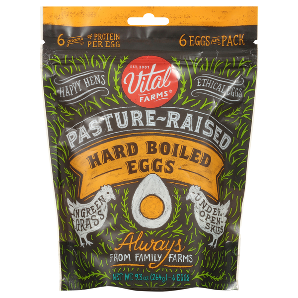 Eggs Vital Farms Eggs, Hard Boiled, Pasture-Raised hero