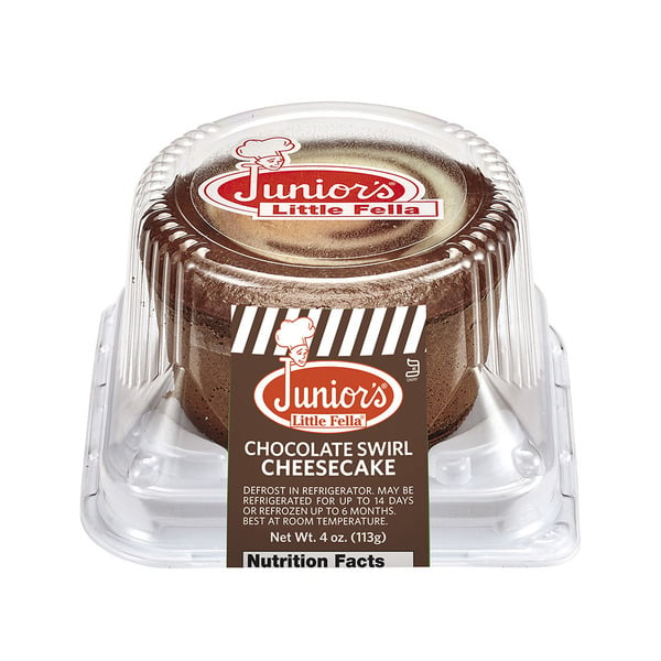 Bakery Desserts Junior's Cheesecake JR's Little Fella, Chocolate Swirl hero