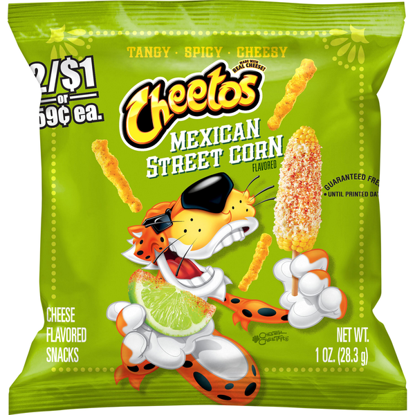 Chips & Pretzels Cheetos Cheese Snacks, Mexican Street Corn Flavored hero