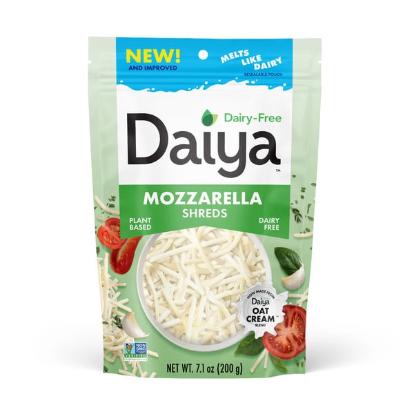 Dairy Alternatives Daiya Dairy Free Mozzarella Cheese Shreds hero