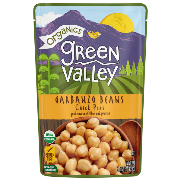 Canned Meals & Beans Green Valley Garbanzo Beans, Chick Peas hero