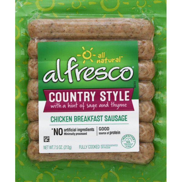 Hot Dogs, Bacon & Sausage al fresco Country Style Chicken Sausage hero