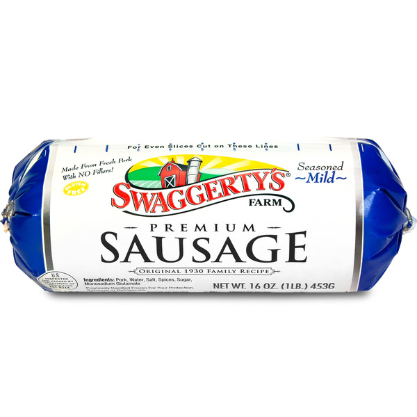 Hot Dogs, Bacon & Sausage Swaggerty's Farm Premium Breakfast Sausage Roll, Mild hero