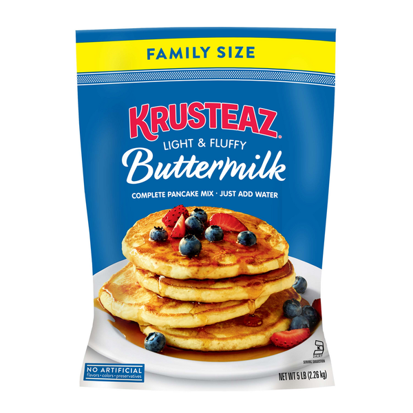 Hot Cereal & Pancake Mixes Krusteaz Light & Fluffy Buttermilk Pancake & Waffle Mix, Family Size hero