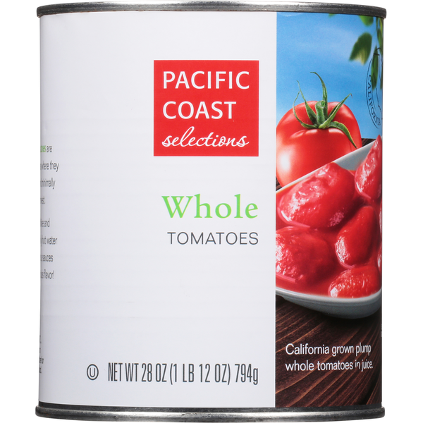 Canned & Jarred Vegetables PACIFIC COAST selections Tomatoes, Whole hero