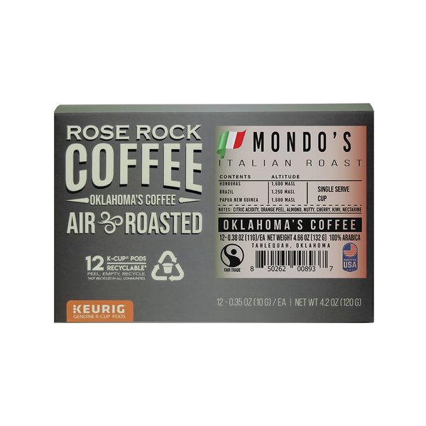 Rose Rock Coffee Mondo's Italian Coffee - Single Serve Cup hero