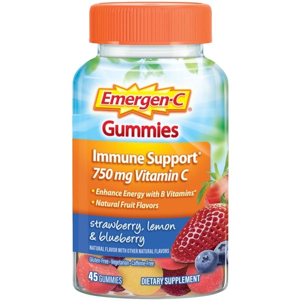 Supplements Emergen-C Gummies Immune Support 3 fruit flavors hero