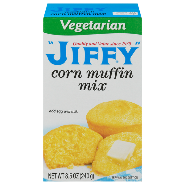 Doughs, Gelatins & Bake Mixes "JIFFY" Corn Muffin Mix, Vegetarian hero