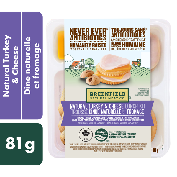 Prepared Meals Greenfield Natural Meat Co. Natural Turkey & Cheese Lunch Kit hero