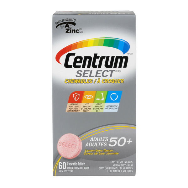 Vitamins & Supplements Centrum Select 50+, Chewable hero