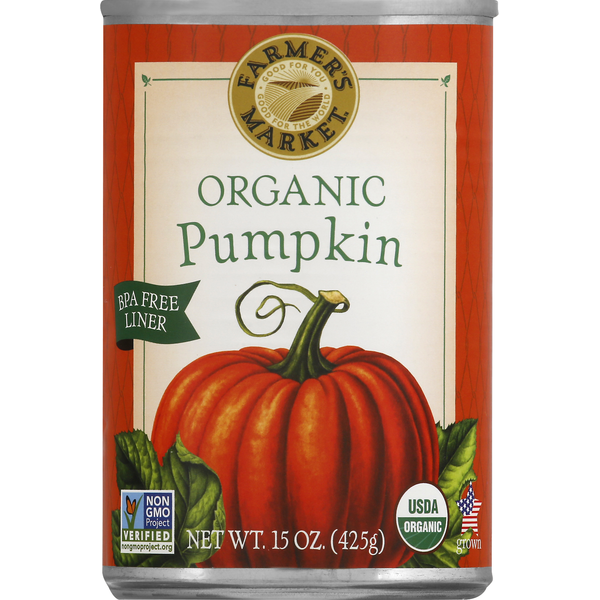 Canned Fruit & Applesauce Farmer's Market Pumpkin, Organic hero