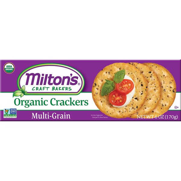 Crackers Milton's Crackers, Organic, Multi-Grain hero