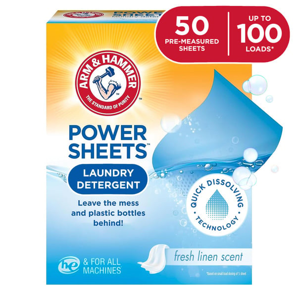 Laundry Arm & Hammer Power Sheets Laundry Detergent hero