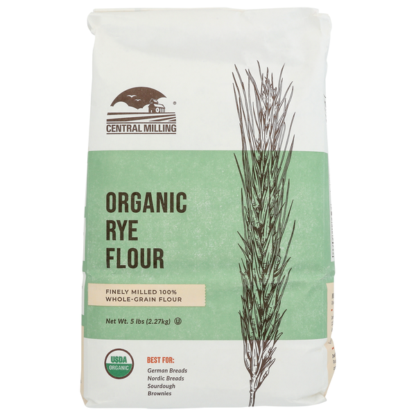 Bulk Cereals, Flours & Powders Central Milling Company Organic Whole Rye Flour hero