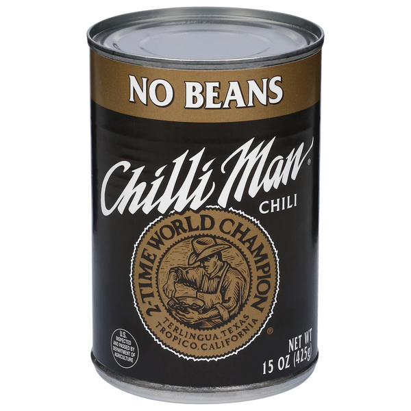 Canned Meals & Beans Chilli Man Chili, No Beans hero