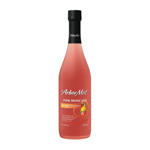 White Wines Arbor Mist Pineapple Strawberry Pink Moscato Fruit Wine hero