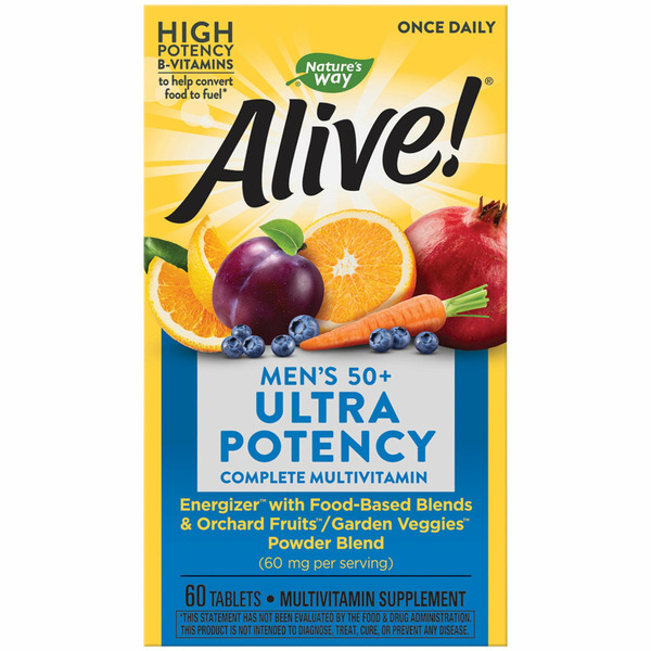 50+ Multivitamins Nature's Way Alive!® Mens 50+ Ultra Multivitamin hero